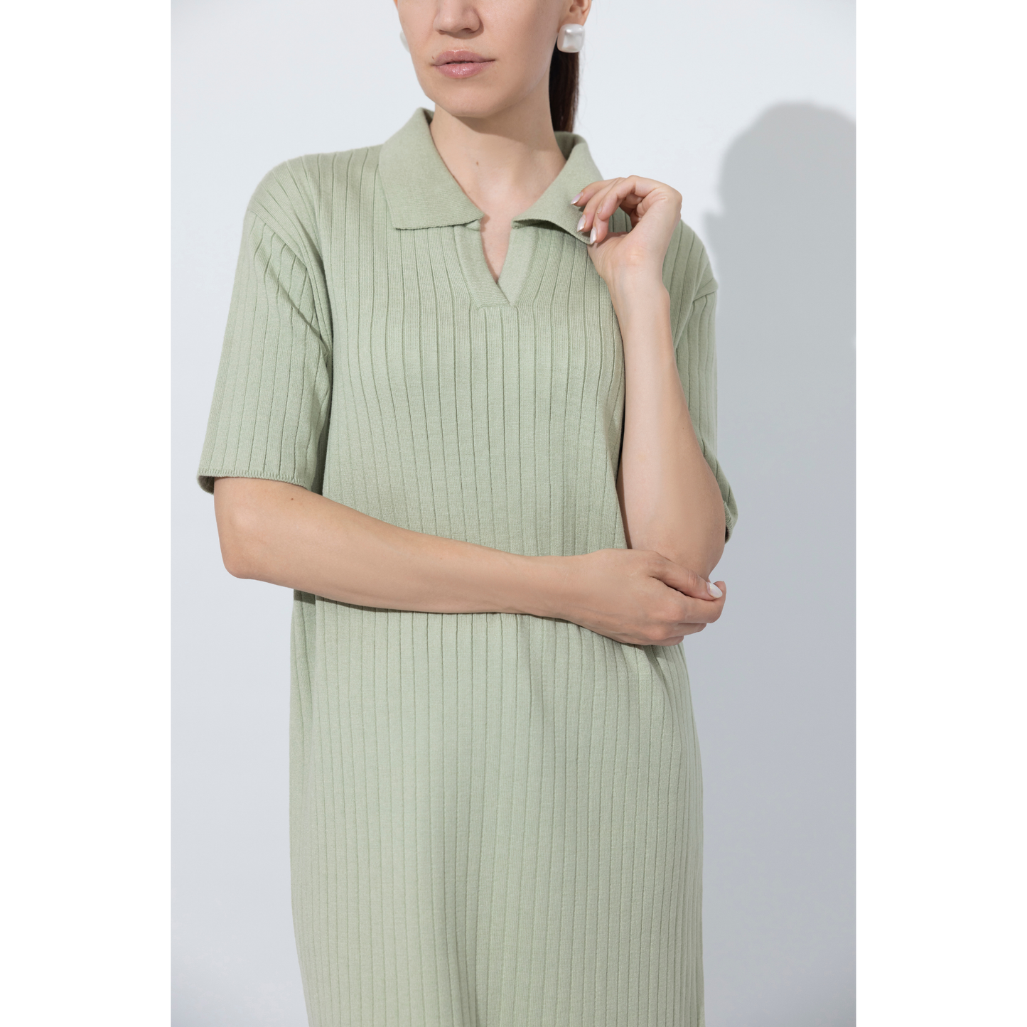 Midi Cocktail Half Sleeves Long Dress