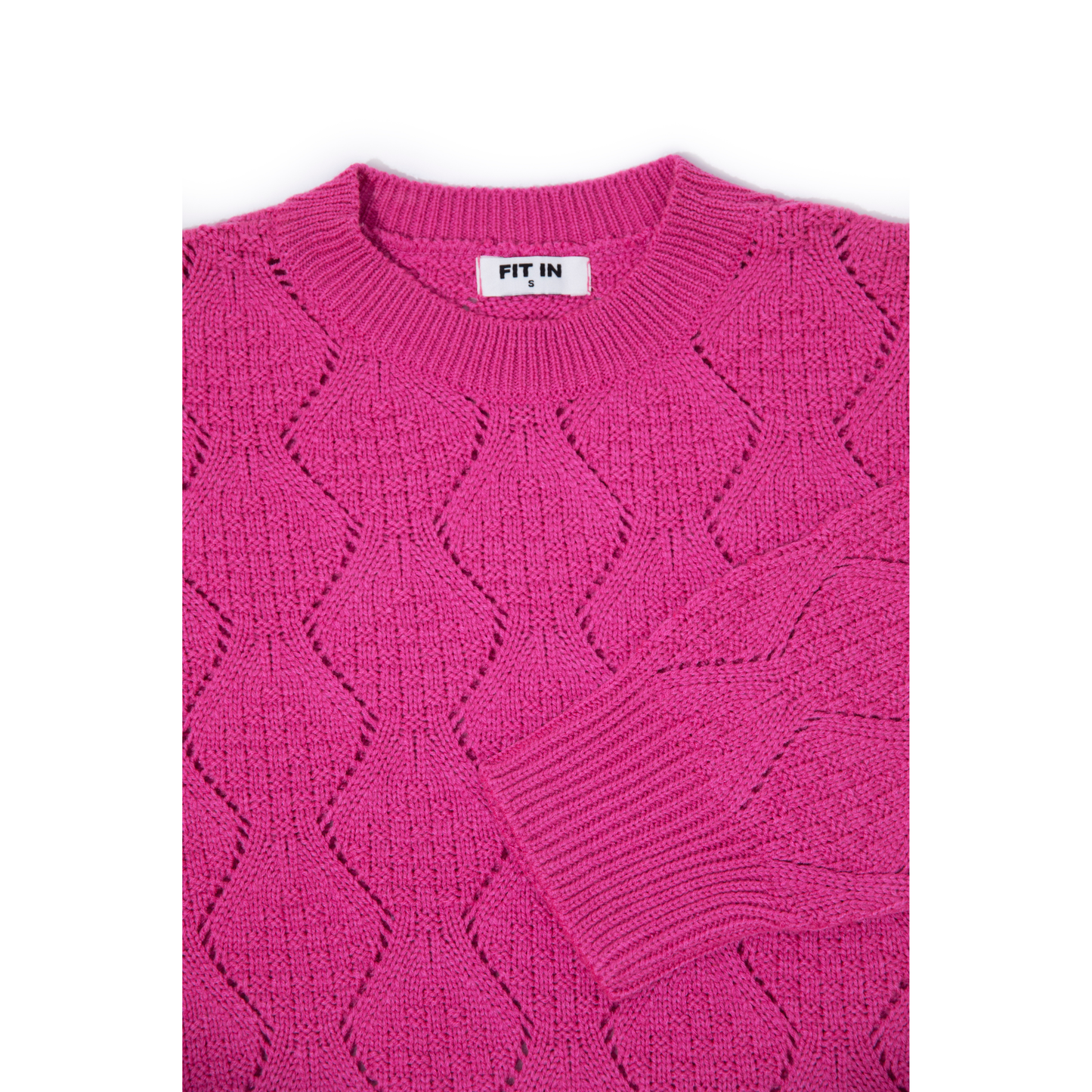 3D knit Flowers Sweater