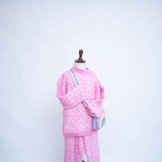 PINK LEOPARD (co-ord set kids )