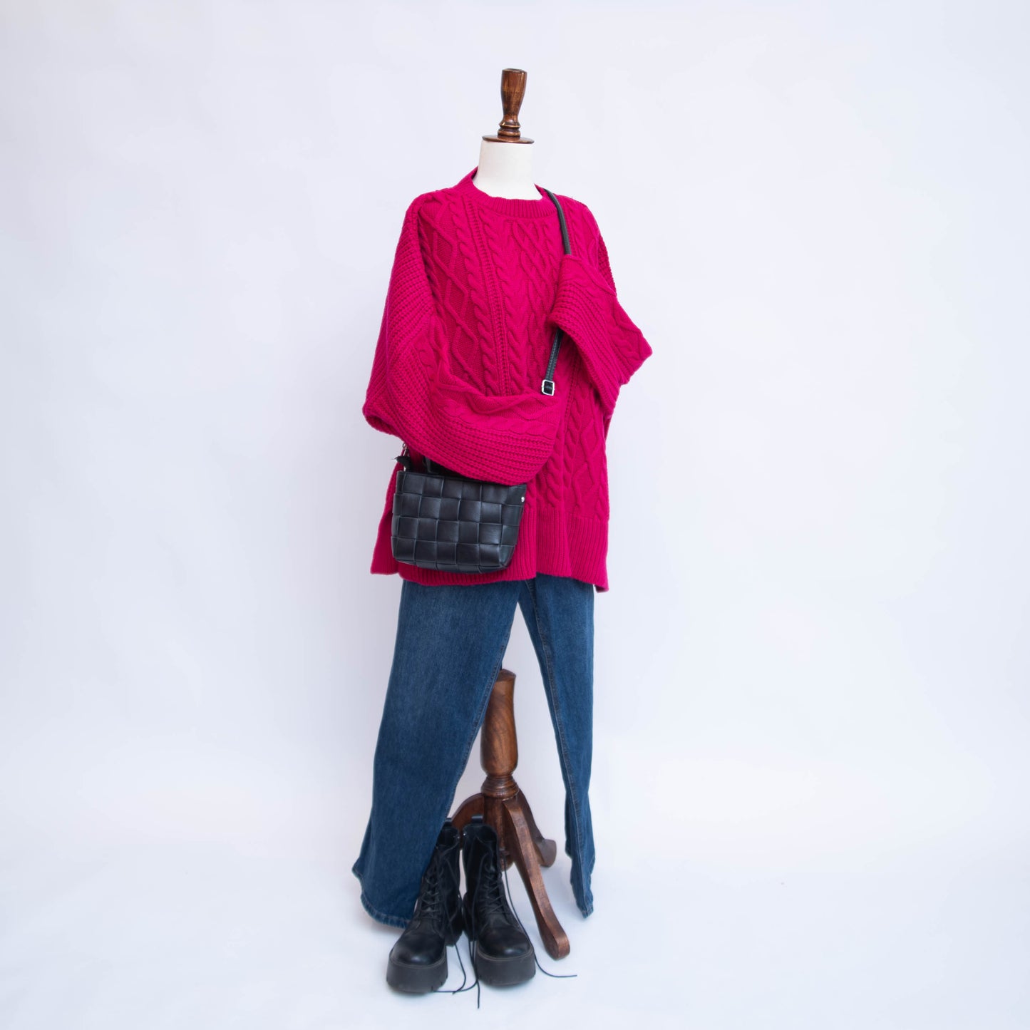 SWEATERS ss24(CHUNKY KNIT CARDIGAN )