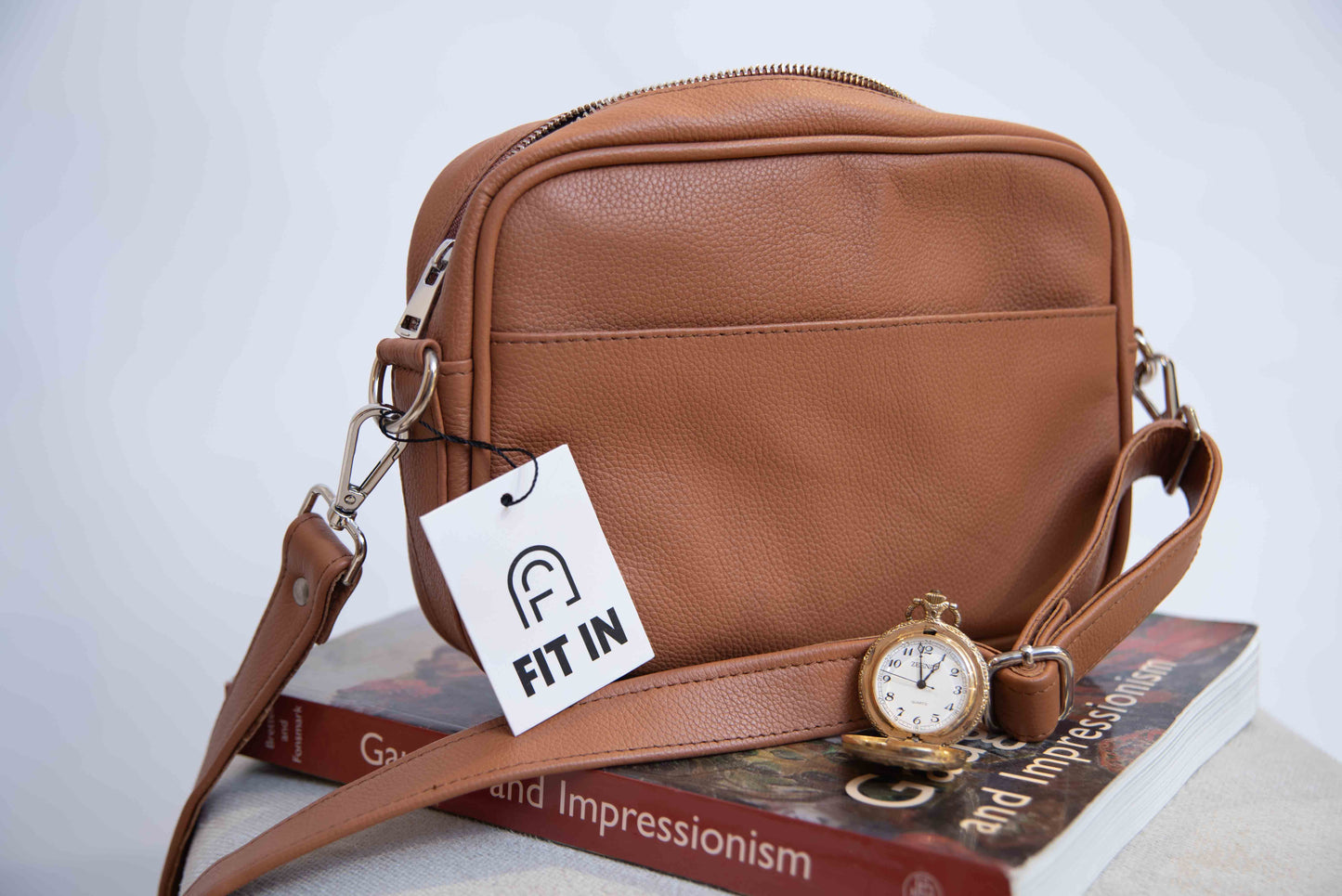 WINDSOR TAN LEATHER CROSSBODY-BAG