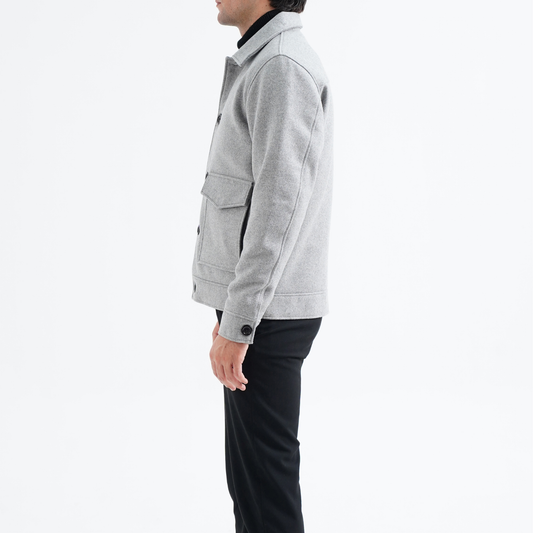 Smoke Wool Coat