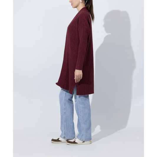 Long Sweater Maroon