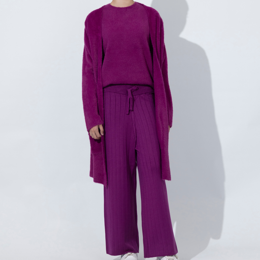 VIOLET PLUSH CO ORD SET