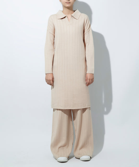 BEIGE LONG CO ORD SET