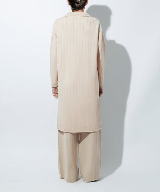 BEIGE LONG CO ORD SET