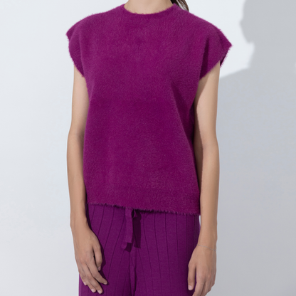 VIOLET PLUSH CO ORD SET