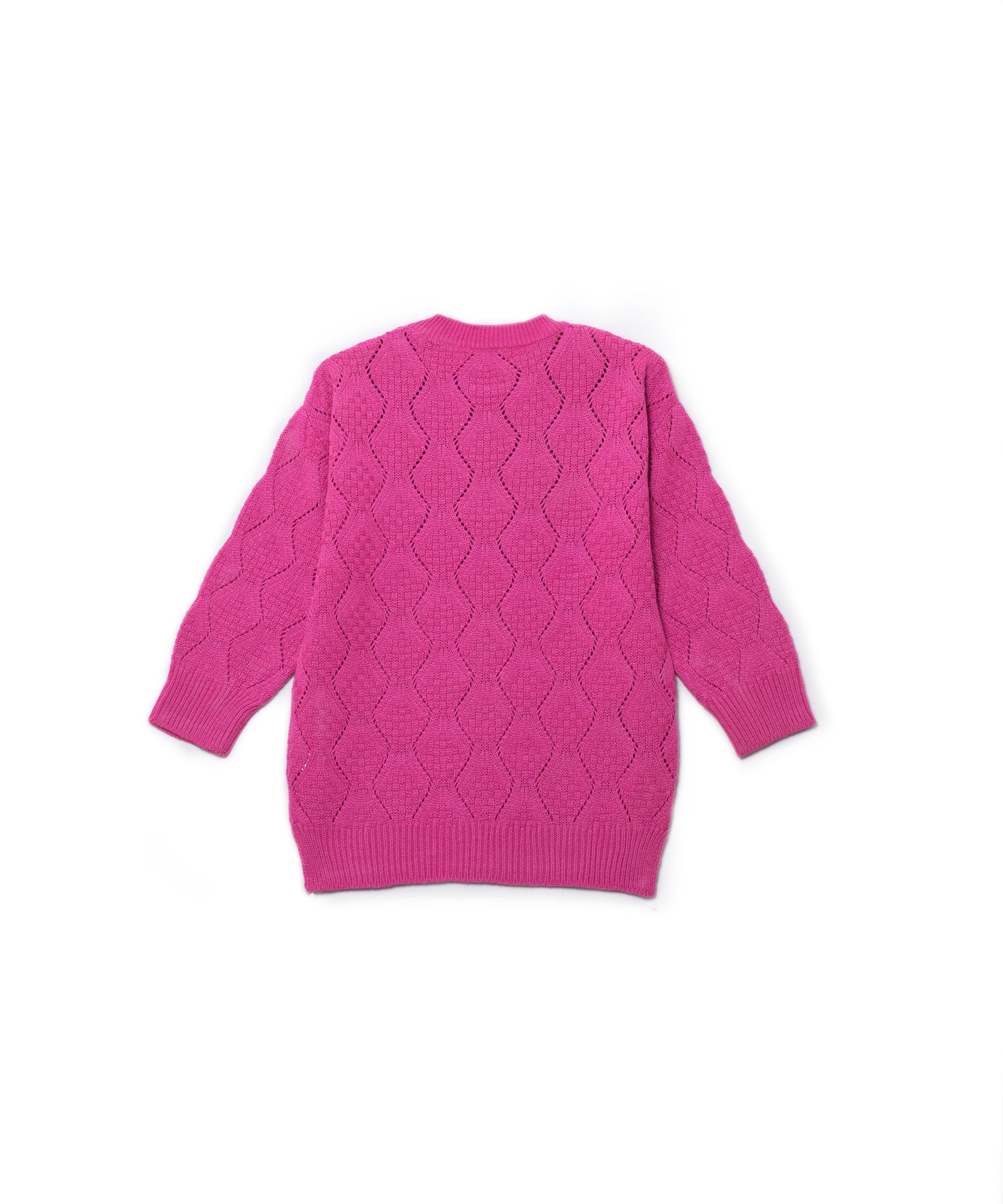 3D knit Flowers Sweater
