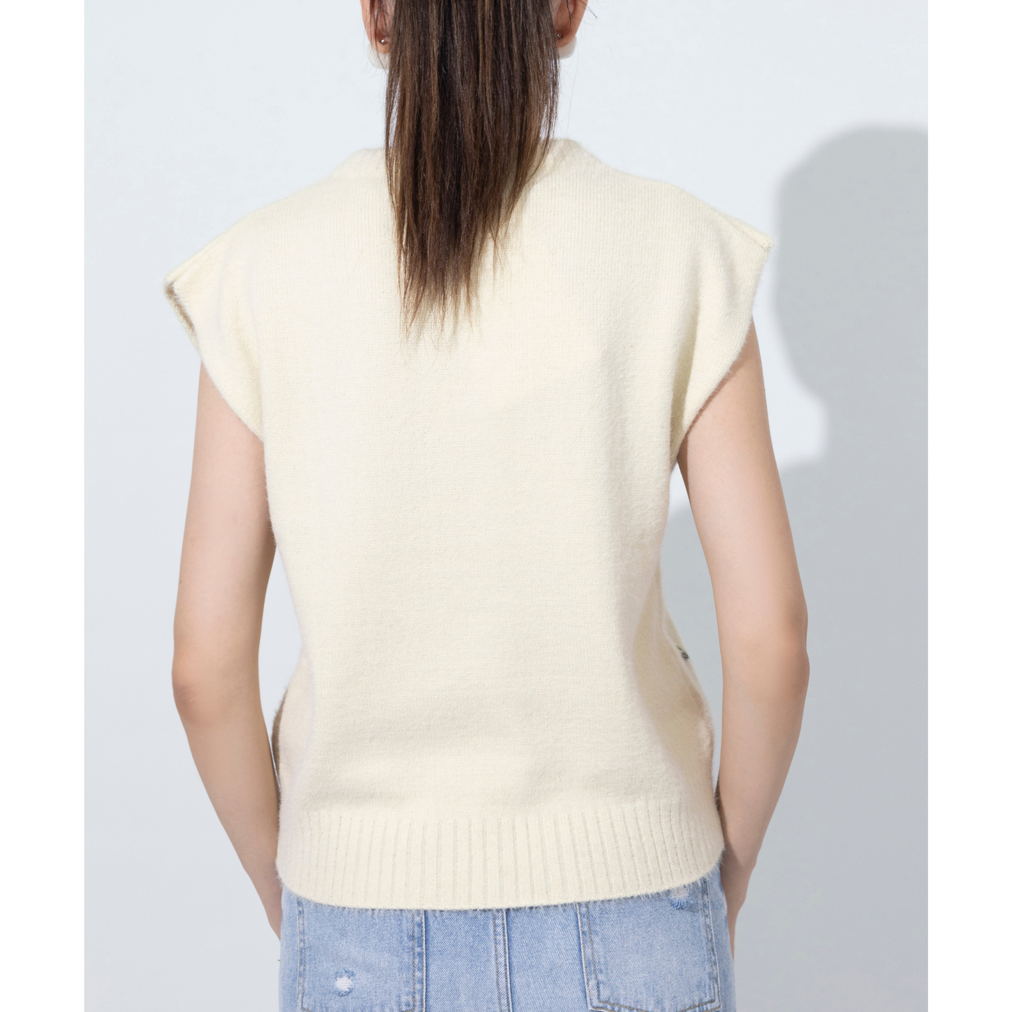 Dazzle Embellished Sleeveless Sweater