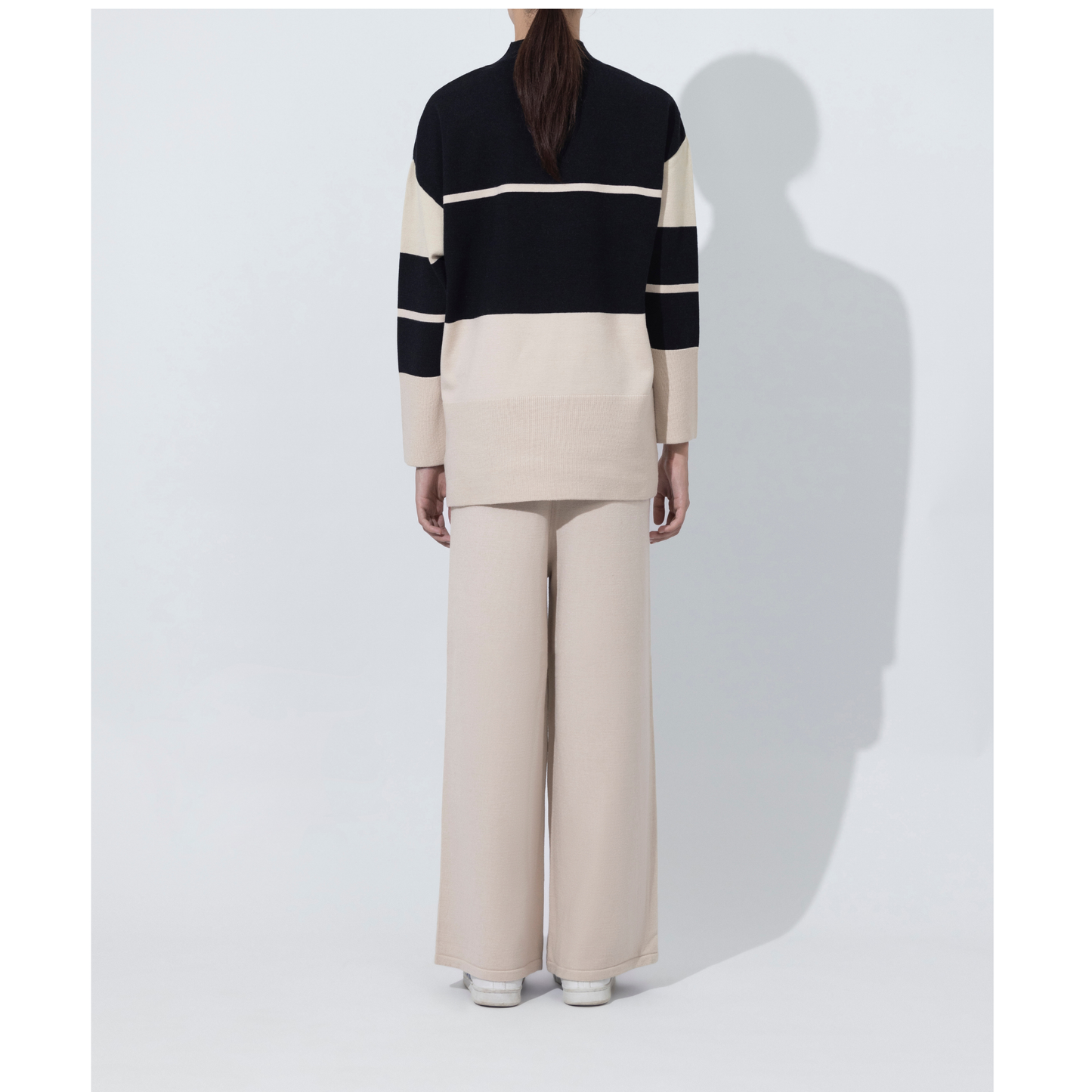 Bold Line Black & Beige Co Ord Set