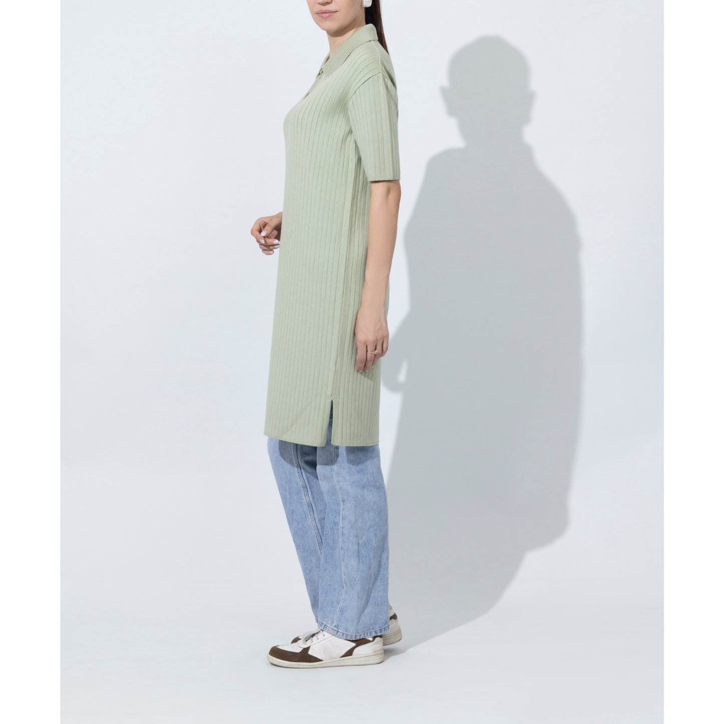 Midi Cocktail Half Sleeves Long Dress