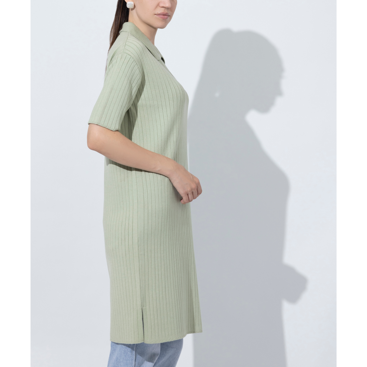 Midi Cocktail Half Sleeves Long Dress