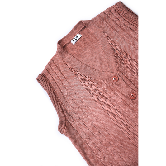 Twisted Sleeveless Sweater