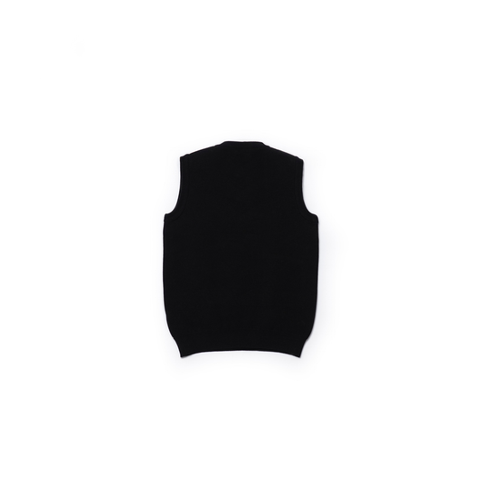 Elegant Grid Sleeveless Sweater