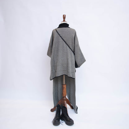 Black n White zig zag co ord set