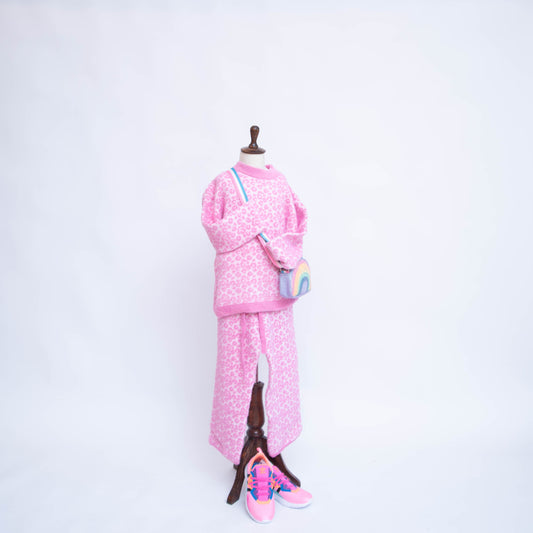 PINK LEOPARD (co-ord set kids )