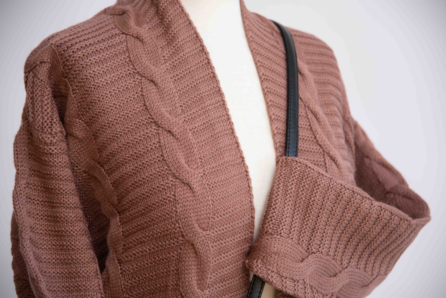MID LENGTH CARDIGAN ROSE PINK