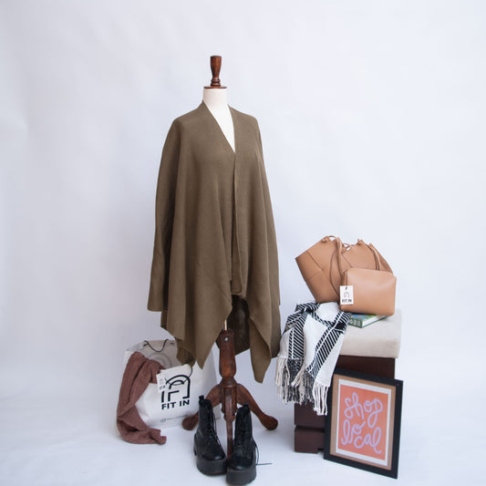 Cape Shawl Khaki