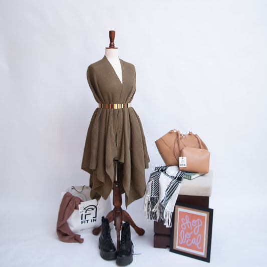 Cape Shawl Khaki