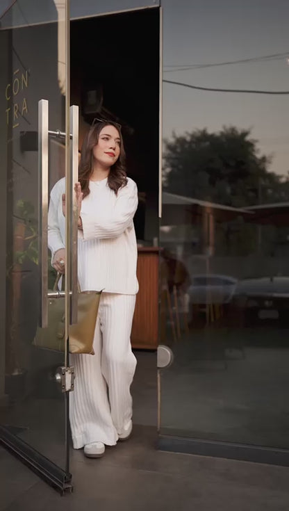 RIBBED KNITTED CO-ORD SET